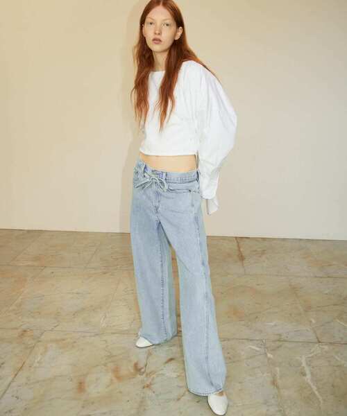 Levi's（リーバイス）の「Levi’s　Exclusive XL STRAIGHT（デニムパンツ・レディース・ライトブルー・25/26/27）」の3枚目の写真