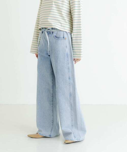 Levi's（リーバイス）の「Levi’s　Exclusive XL STRAIGHT（デニムパンツ・レディース・ライトブルー・25/26/27）」の5枚目の写真