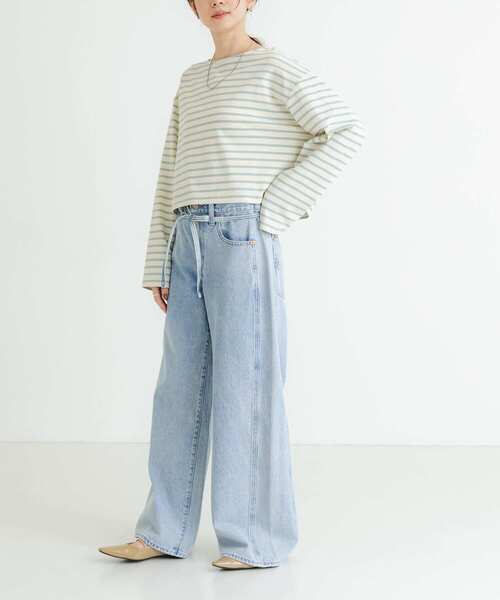 Levi's（リーバイス）の「Levi’s　Exclusive XL STRAIGHT（デニムパンツ・レディース・ライトブルー・25/26/27）」の9枚目の写真