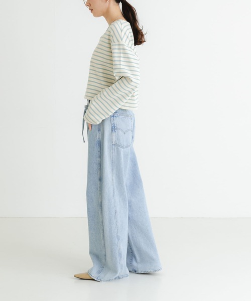 Levi's（リーバイス）の「Levi’s　Exclusive XL STRAIGHT（デニムパンツ・レディース・ライトブルー・25/26/27）」の10枚目の写真