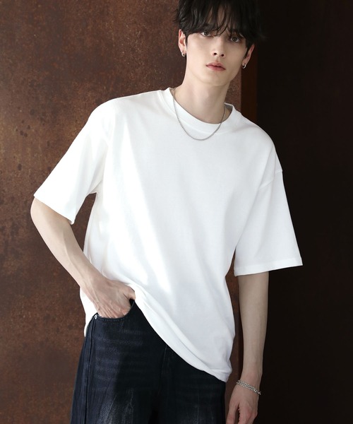 ASTRONOMY（アストロノミー）の「Buyer's Select/【接触冷感・吸水速乾・UVカット】ドローストリング半袖Ｔシャツ（Tシャツ/カットソー・メンズ・スミクロ/サックスブルー系/グレイッシュベージュ/オフホワイト/グレー・M/L/LL）」の7枚目の写真