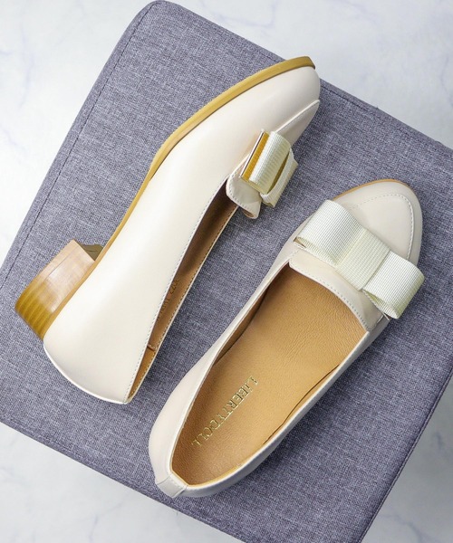 LibertyDoll（リバティードール）の「グログランリボンローファー（ローファー・レディース・アイボリー/ブラック系1/ブラック系2・LL/3L/SS/S/M/L）」の6枚目の写真