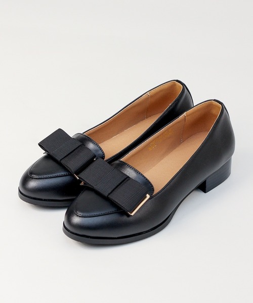 LibertyDoll（リバティードール）の「グログランリボンローファー（ローファー・レディース・アイボリー/ブラック系1/ブラック系2・LL/3L/SS/S/M/L）」の9枚目の写真