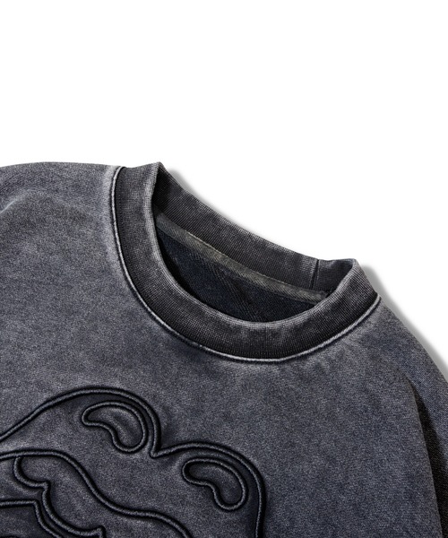 JACKROSE（ジャックローズ）の「B-TRS-コード刺繍加工-スウェット（スウェット・メンズ・グレー/ブラック・L/M）」の7枚目の写真