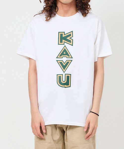 KAVU(カブー)の「KAVU/カブー Vertical Tee/バーティカルティー(Tシャツ/カットソー・メンズ・パープル/イエロー/グリーン・LARGE/X-LARGE/MEDIUM)」の2枚目の写真