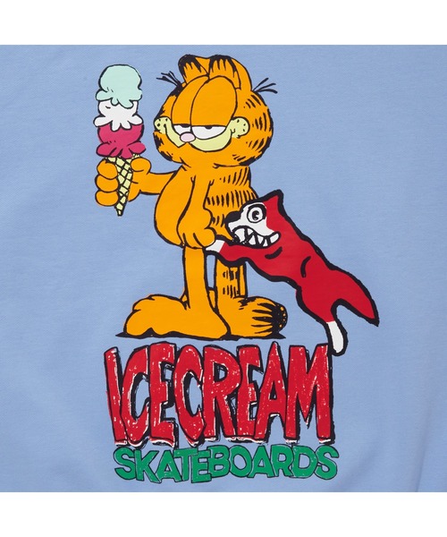 ICECREAM(アイスクリーム)の「ICECREAM x GARFIELD COTTON SWEATSHIRT(スウェット・メンズ・アッシュグレー/ブラック/サックスブルー・MEDIUM/LARGE/X-LARGE/SMALL)」の11枚目の写真