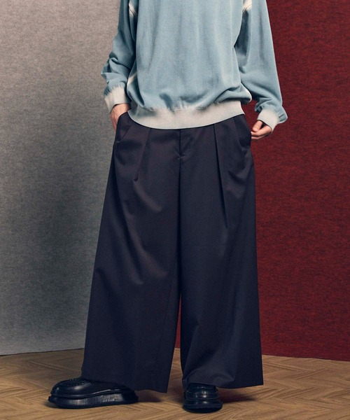 メゾンスペシャル　プライムワイドサイドラインバギーパンツ メゾンスペシャル プライムワイドサイドラインバギーパンツ