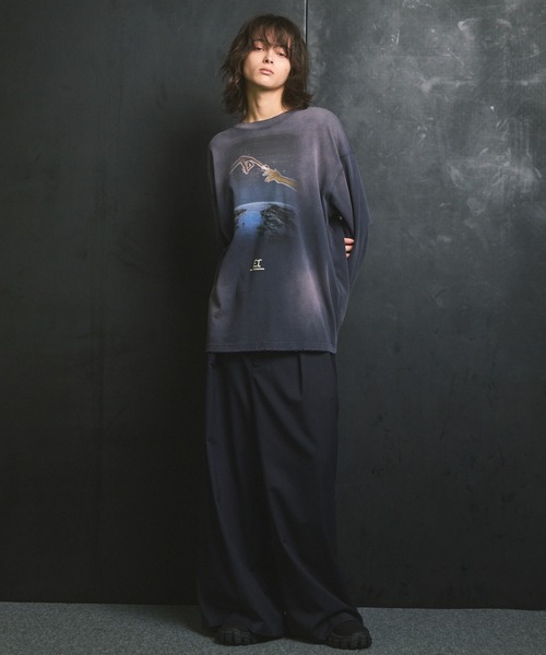 MAISON SPECIAL（メゾンスペシャル）の「《UNISEX》Wool Mix Prime Wide Smooth Baggy Pants/ウールミックスプライムワイドスムースバギーパンツ【MAISON SPECIAL/メゾンスペシャル】（スラックス・メンズ・グレイッシュベージュ/ネイビー/ブラウン/ダークブラック/ブラック・2/0/1）」の22枚目の写真