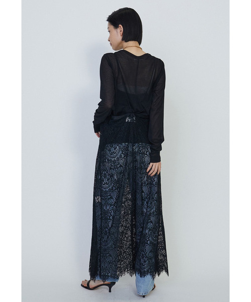 1er Arrondissement(プルミエアロンディスモン)の「シアーロングスリーブTシャツ(Tシャツ/カットソー・レディース・オフホワイト/ブラック系その他3・FREE)」の7枚目の写真