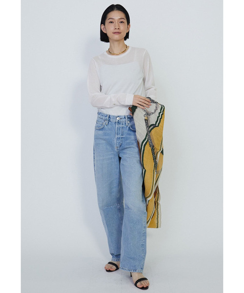 1er Arrondissement(プルミエアロンディスモン)の「シアーロングスリーブTシャツ(Tシャツ/カットソー・レディース・オフホワイト/ブラック系その他3・FREE)」の14枚目の写真