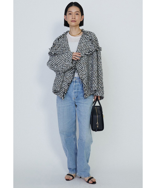 1er Arrondissement(プルミエアロンディスモン)の「シアーロングスリーブTシャツ(Tシャツ/カットソー・レディース・オフホワイト/ブラック系その他3・FREE)」の17枚目の写真