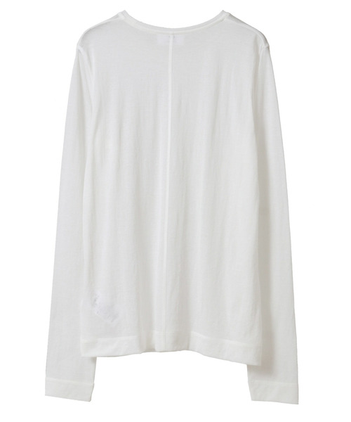 1er Arrondissement(プルミエアロンディスモン)の「シアーロングスリーブTシャツ(Tシャツ/カットソー・レディース・オフホワイト/ブラック系その他3・FREE)」の19枚目の写真