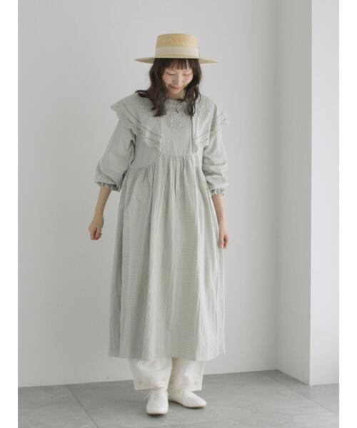 春夏用豪華レースのワンピース ラウンドネックレースワンピース(2colors)（白・黒）春/夏
