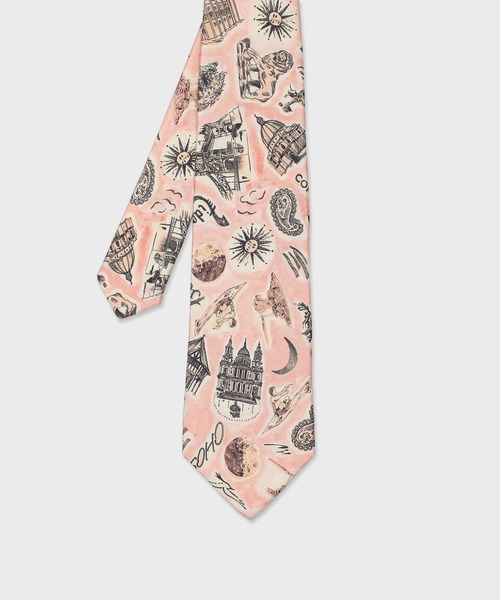 Paul Smith(ポールスミス)の「“Souvenir” タイ【150005 95IR】(ネクタイ・メンズ・ピンク/ミント/ライトブルー・FREE)」の3枚目の写真