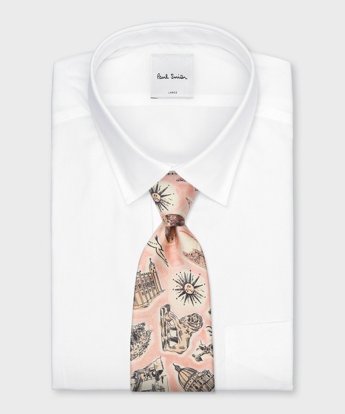 Paul Smith(ポールスミス)の「“Souvenir” タイ【150005 95IR】(ネクタイ・メンズ・ピンク/ミント/ライトブルー・FREE)」の9枚目の写真