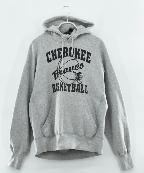 Lee（リー）の「【ヴィンテージ古着】90’s Lee CHEROKEE Braves BASKETBALL リバースタイプ プルオーバーパーカー（パーカー・メンズ・グレー・X-LARGE）」の2枚目の写真