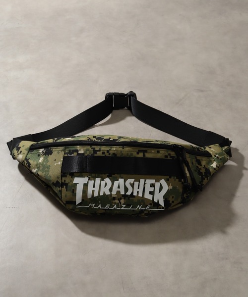 THRASHER(スラッシャー)の「【THRASHER/スラッシャー】ウエストバッグ/ボディバッグ(ボディバッグ/ウエストポーチ・メンズ・ブラック系その他/カモフラージュ/ブラック・FREE)」の6枚目の写真