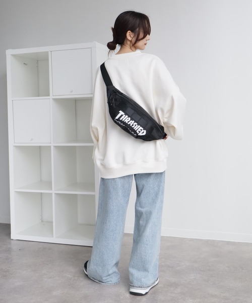 THRASHER(スラッシャー)の「【THRASHER/スラッシャー】ウエストバッグ/ボディバッグ(ボディバッグ/ウエストポーチ・メンズ・ブラック系その他/カモフラージュ/ブラック・FREE)」の11枚目の写真