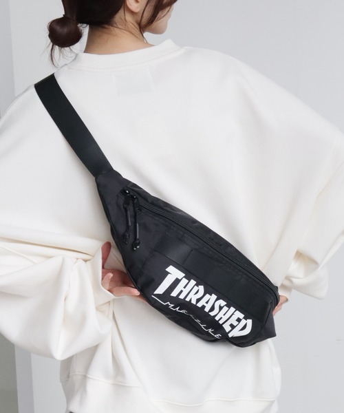 THRASHER(スラッシャー)の「【THRASHER/スラッシャー】ウエストバッグ/ボディバッグ(ボディバッグ/ウエストポーチ・メンズ・ブラック系その他/カモフラージュ/ブラック・FREE)」の10枚目の写真
