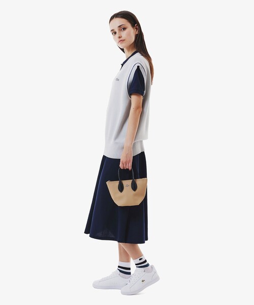 LACOSTE（ラコステ）の「ラインドアメリブウィメンズショートソックス（ソックス/靴下・レディース・グレー/ブルー/ブラック/ホワイト×ブラック/ホワイト×グリーン/アイボリー・24.0cm）」の10枚目の写真