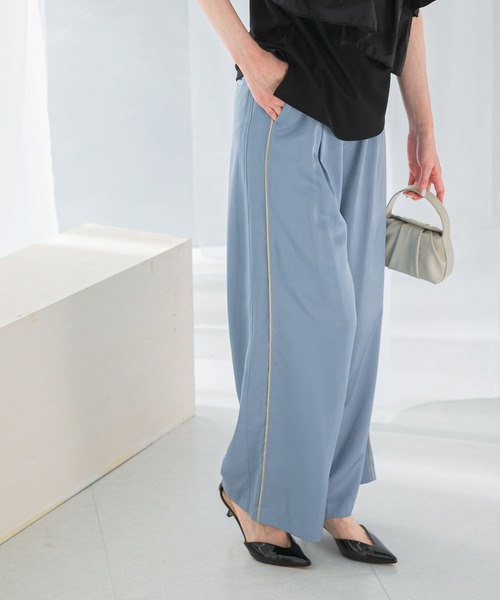 URBAN RESEARCH ROSSO WOMEN（アーバンリサーチ　ロッソ）の「イージーラインパンツ（その他パンツ・レディース・ブルー系その他/ライトベージュ・FREE）」の3枚目の写真