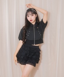 Honey Cinnamon（ハニーシナモン）の「チュールフリルパンツ（その他パンツ）」