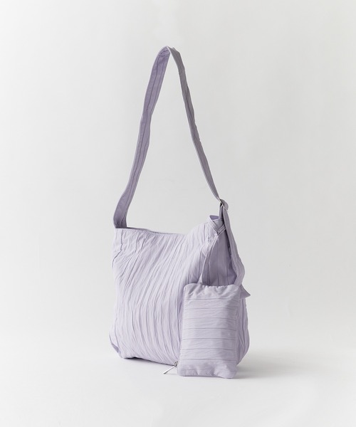 ROOPTOKYO（ループトウキョウ）の「ポーチ付き ショルダーバッグ / 長さ調節可能（ショルダーバッグ・レディース・ブラック/カーキ/ブラウン/パープル/イエロー/ピンク・FREE）」の14枚目の写真