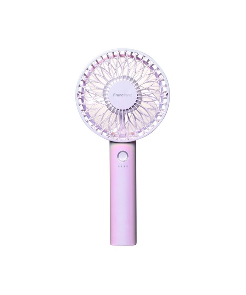 Francfranc（フランフラン）の「【2025年モデル】フレ ハンディファン オーロラ 充電式 扇風機（生活家電・レディース・ホワイト/パープル・FREE）」の5枚目の写真
