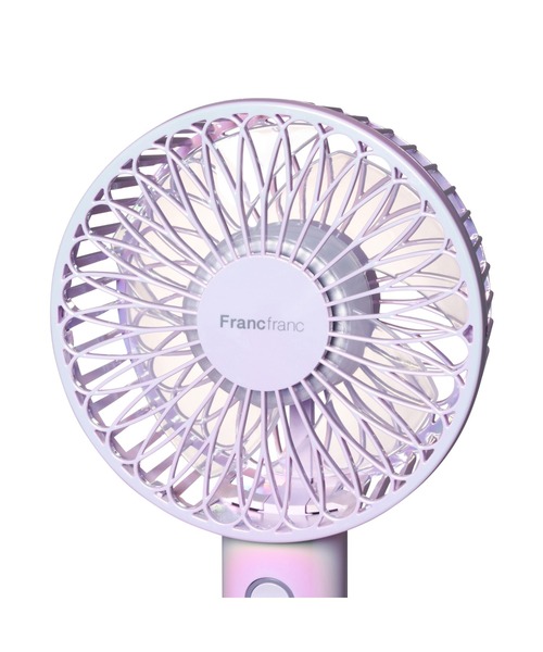 Francfranc（フランフラン）の「【2025年モデル】フレ ハンディファン オーロラ 充電式 扇風機（生活家電・レディース・ホワイト/パープル・FREE）」の8枚目の写真