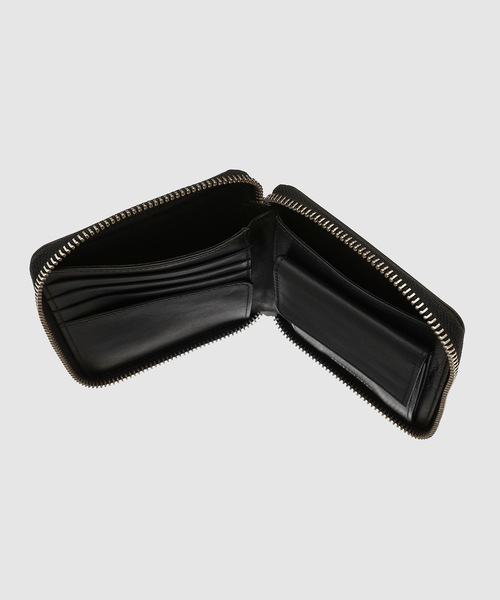 折りたたみ財布 Dries Van Noten SS25 LEATHER WALLET (251 012100 195 900) Dries Van Noten Square Zip Wallet Dress Green