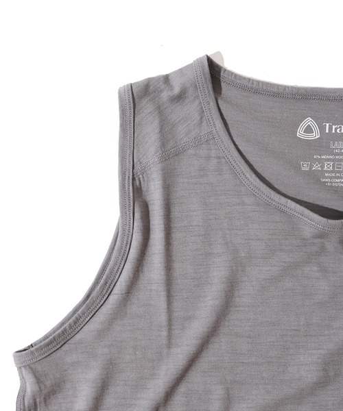TRAIL BUM(トレイルバム)の「MERINO 150 TANK /メリノ 150 タンク(タンクトップ・メンズ・グレー系その他/ブラウン系その他・MEDIUM/LARGE/SMALL)」の6枚目の写真