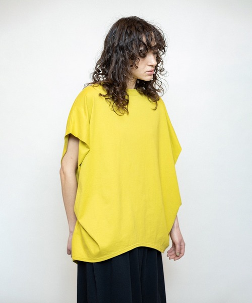 OSMOSIS(オズモーシス)の「サイドドレーププルオーバー(Tシャツ/カットソー・レディース・ライトグリーン/ライトベージュ/チャコール/パープル/ブラック・ONE SIZE)」の14枚目の写真