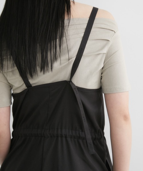 Aunt Marie's（アントマリーズ）の「フロントZIPオールインワン / 高身長向けサイズあり（つなぎ/オールインワン・レディース・グレー/ブラック・FREE/MT）」の18枚目の写真