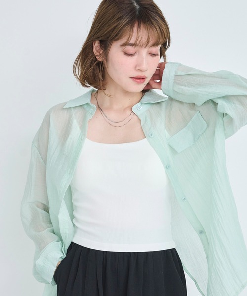 attiree(アティレー)の「【3種類】【フライス/リブ/レース】カップ付きキャミソール(キャミソール・レディース・ホワイト/グレー系2/ホワイト系2/ホワイト系1/ブラック/ブラック系2/グレー/ダークグレー/ブルー系1/ベージュ/グレー系1/ブラック系1・MEDIUM)」の3枚目の写真