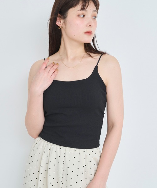 attiree(アティレー)の「【3種類】【フライス/リブ/レース】カップ付きキャミソール(キャミソール・レディース・ホワイト/グレー系2/ホワイト系2/ホワイト系1/ブラック/ブラック系2/グレー/ダークグレー/ブルー系1/ベージュ/グレー系1/ブラック系1・MEDIUM)」の6枚目の写真