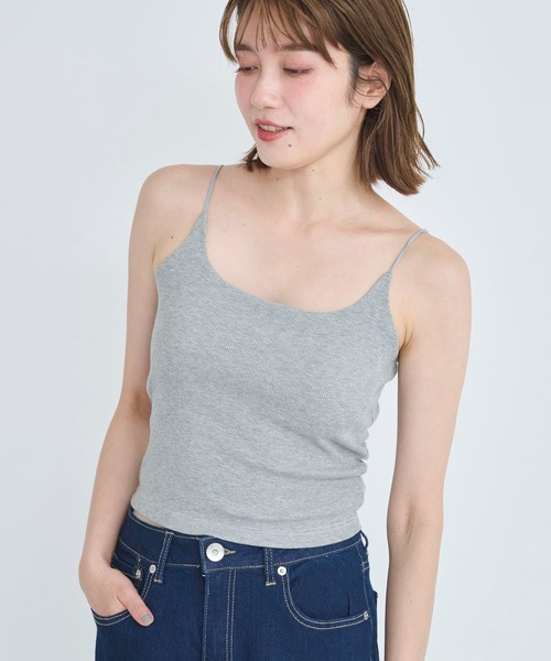 attiree(アティレー)の「【3種類】【フライス/リブ/レース】カップ付きキャミソール(キャミソール・レディース・ホワイト/グレー系2/ホワイト系2/ホワイト系1/ブラック/ブラック系2/グレー/ダークグレー/ブルー系1/ベージュ/グレー系1/ブラック系1・MEDIUM)」の10枚目の写真