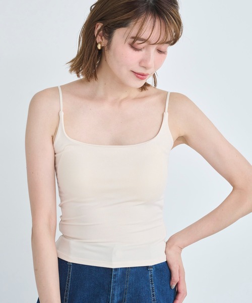 attiree(アティレー)の「【3種類】【フライス/リブ/レース】カップ付きキャミソール(キャミソール・レディース・ホワイト/グレー系2/ホワイト系2/ホワイト系1/ブラック/ブラック系2/グレー/ダークグレー/ブルー系1/ベージュ/グレー系1/ブラック系1・MEDIUM)」の12枚目の写真