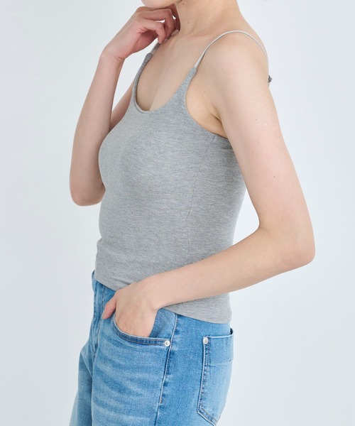 attiree(アティレー)の「【3種類】【フライス/リブ/レース】カップ付きキャミソール(キャミソール・レディース・ホワイト/グレー系2/ホワイト系2/ホワイト系1/ブラック/ブラック系2/グレー/ダークグレー/ブルー系1/ベージュ/グレー系1/ブラック系1・MEDIUM)」の20枚目の写真