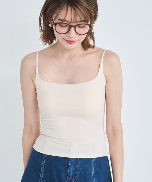 attiree(アティレー)の「【3種類】【フライス/リブ/レース】カップ付きキャミソール(キャミソール・レディース・ホワイト/グレー系2/ホワイト系2/ホワイト系1/ブラック/ブラック系2/グレー/ダークグレー/ブルー系1/ベージュ/グレー系1/ブラック系1・MEDIUM)」の16枚目の写真