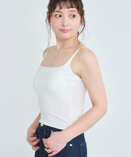attiree(アティレー)の「【3種類】【フライス/リブ/レース】カップ付きキャミソール(キャミソール・レディース・ホワイト/グレー系2/ホワイト系2/ホワイト系1/ブラック/ブラック系2/グレー/ダークグレー/ブルー系1/ベージュ/グレー系1/ブラック系1・MEDIUM)」の13枚目の写真