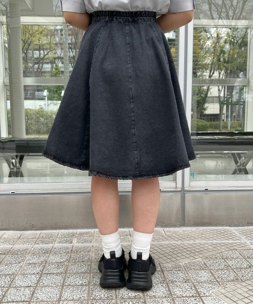 F i.n.t（フィント）の「レースアップアシメヘムデニムスカート/ fint　フィント（デニムスカート・レディース・ライトブルー/ブラック・FREE）」の10枚目の写真