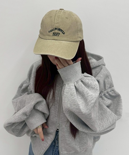 kutir（クティール）の「kutirlune／ワンポイントシンプルキャップ（キャップ・レディース・ベージュ/カーキ/ネイビー/レッド/グレー/ブラック・FREE）」の22枚目の写真