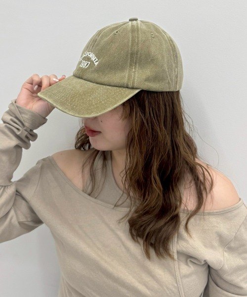 kutir（クティール）の「kutirlune／ワンポイントシンプルキャップ（キャップ・レディース・ベージュ/カーキ/ネイビー/レッド/グレー/ブラック・FREE）」の11枚目の写真