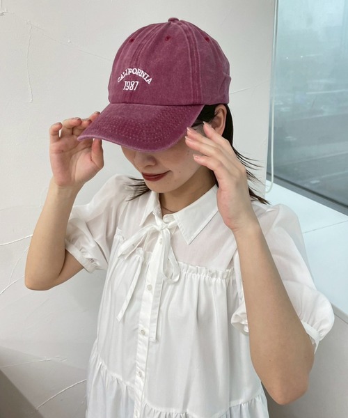 kutir（クティール）の「kutirlune／ワンポイントシンプルキャップ（キャップ・レディース・ベージュ/カーキ/ネイビー/レッド/グレー/ブラック・FREE）」の13枚目の写真