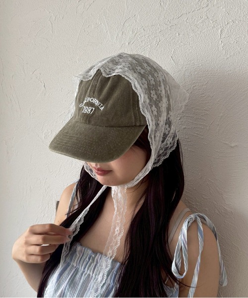 kutir（クティール）の「kutirlune／ワンポイントシンプルキャップ（キャップ・レディース・ベージュ/カーキ/ネイビー/レッド/グレー/ブラック・FREE）」の8枚目の写真