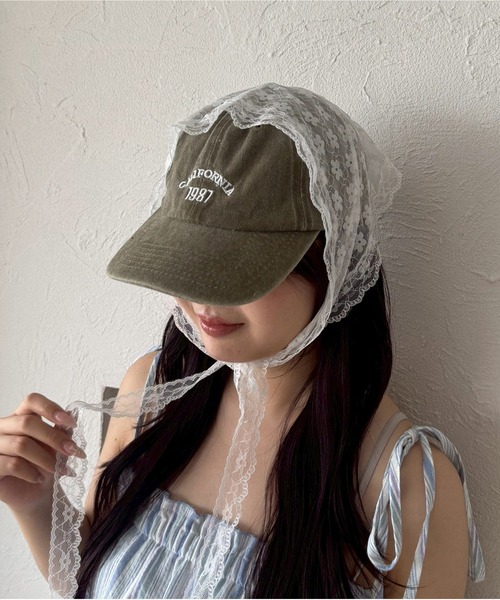 kutir（クティール）の「kutirlune／ワンポイントシンプルキャップ（キャップ・レディース・ベージュ/カーキ/ネイビー/レッド/グレー/ブラック・FREE）」の9枚目の写真