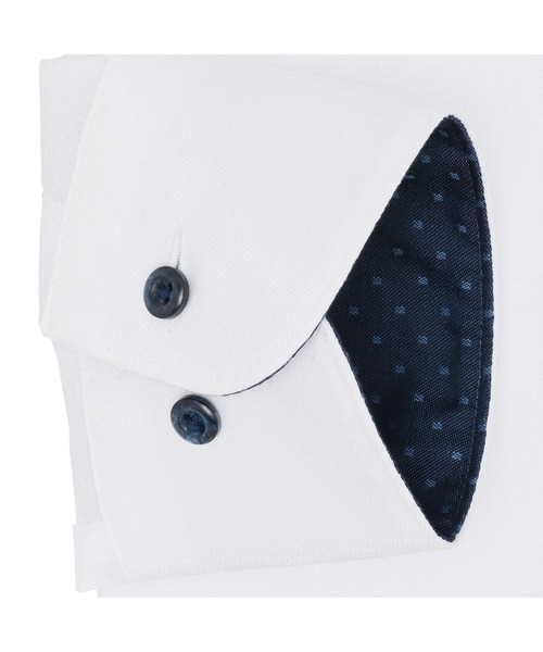 TOKYO SHIRTS(トウキョウシャツ)の「超形態安定ノーアイロン ワイド 長袖ビジネスワイシャツ(ビジネスシャツ・メンズ・ホワイト・首回り39cm-裄丈80cm/首回り39cm-裄丈84cm/首回り41cm-裄丈82cm/首回り41cm-裄丈86cm/首回り42cm-裄丈82cm/首回り42cm-裄丈86cm/首回り43cm-裄丈86cm/首回り37cm-裄丈80cm/首回り43cm-裄丈82cm)」の4枚目の写真