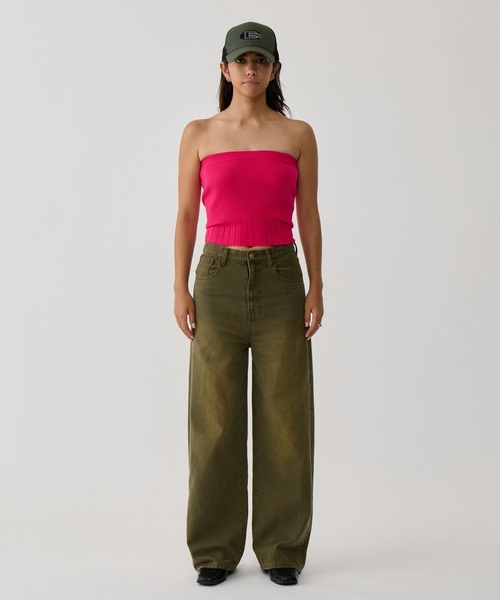 BEEDEN ビーデン　アーガイルオフショルダー長袖ニット MULTIWAY WIDE OFF SHOULDER TOP（ニット/セーター）｜BEEDEN