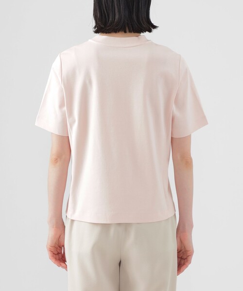 TRANS WORK(トランスワーク)の「【ウォッシャブル】コンパクトコットンポンチクルーネックカットソー(Tシャツ/カットソー・レディース・ピンク系その他2/ネイビー/ホワイト・40/38)」の9枚目の写真