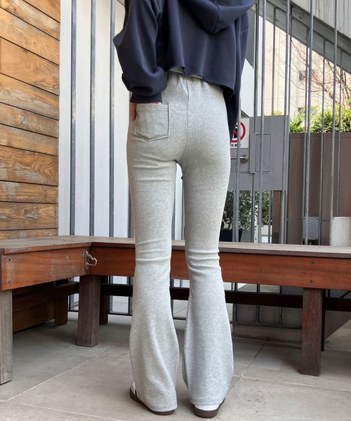 meJane（ミージェーン）の「リブフレア レギンスパンツ（その他パンツ・レディース・グレー/ブラック・M/L）」の21枚目の写真